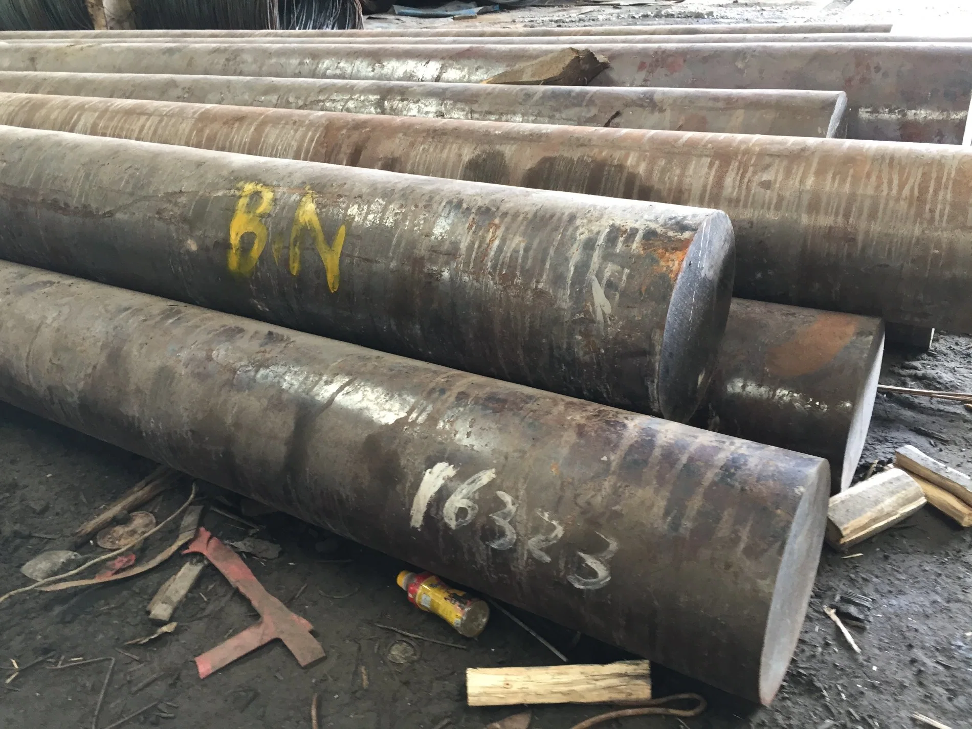 Hot Rolled Q355c S355j0 / St52-3u Alloy Carbon Metal Steel Round Bar