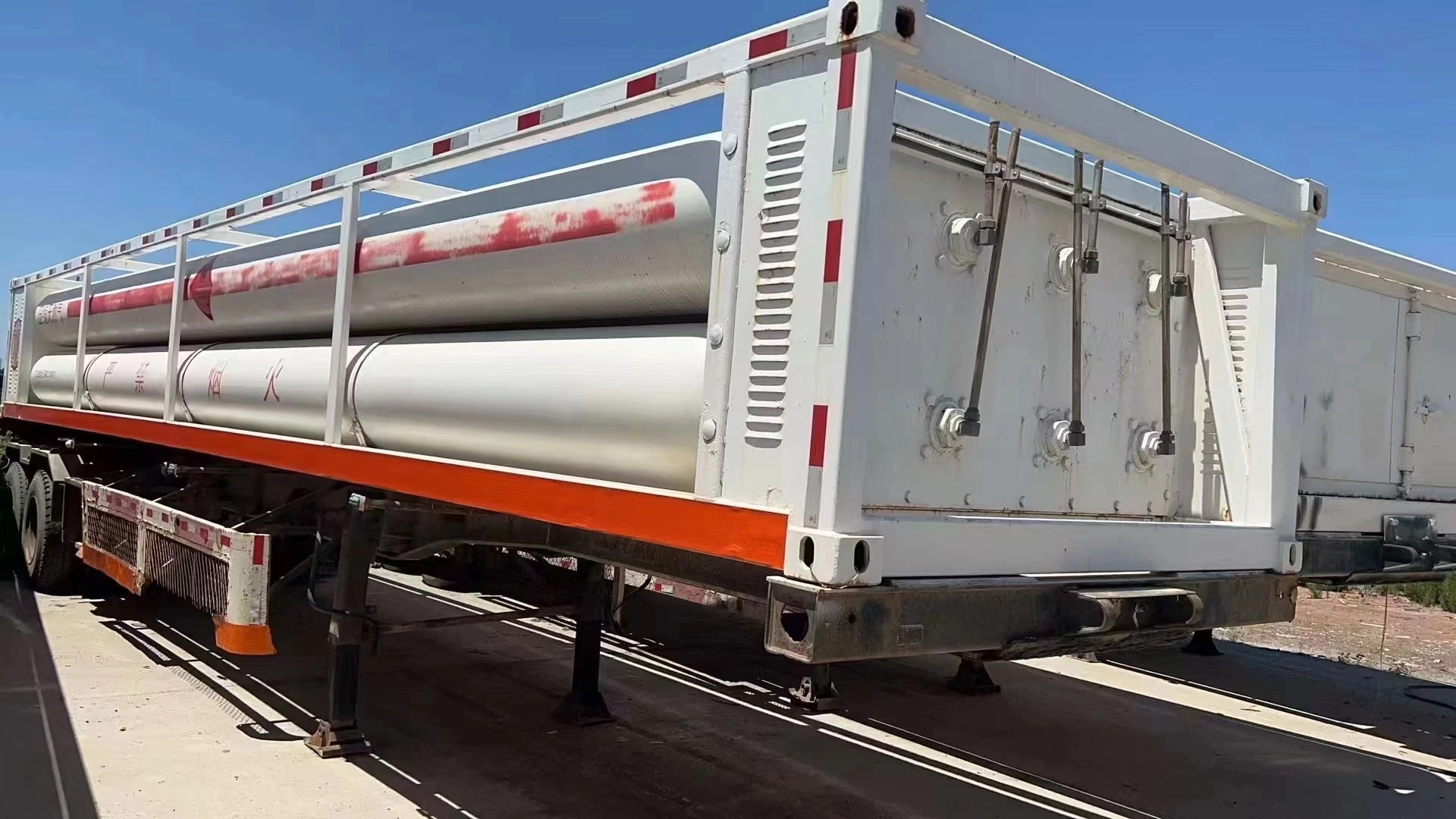 CNG Semi Trailer CNG Tank Long Tube Trailer for Mobile Gas Station From Factory with Wholesale/Supplier Price