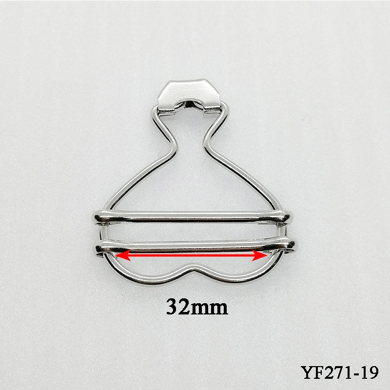 Fashion Heart Shape Suspender Buckles Strap Adjuster Fastener Clip for Garment Metal Buckles