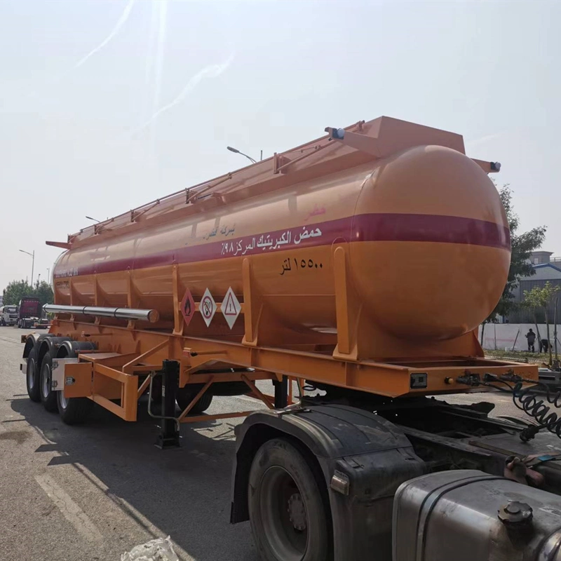 Best Selling New 22000 Liters Steel Acid Tanker Trailer for Sale