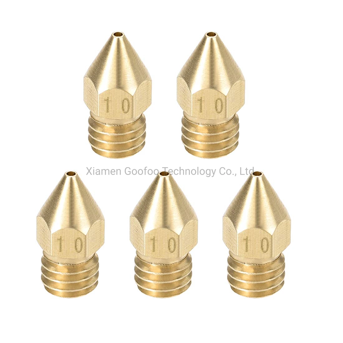 3D Printer Accessories Extruder Nozzle 0.2/0.3/0.4/ 0.5/0.6mm for 1.75mm Mk8 PLA Printer