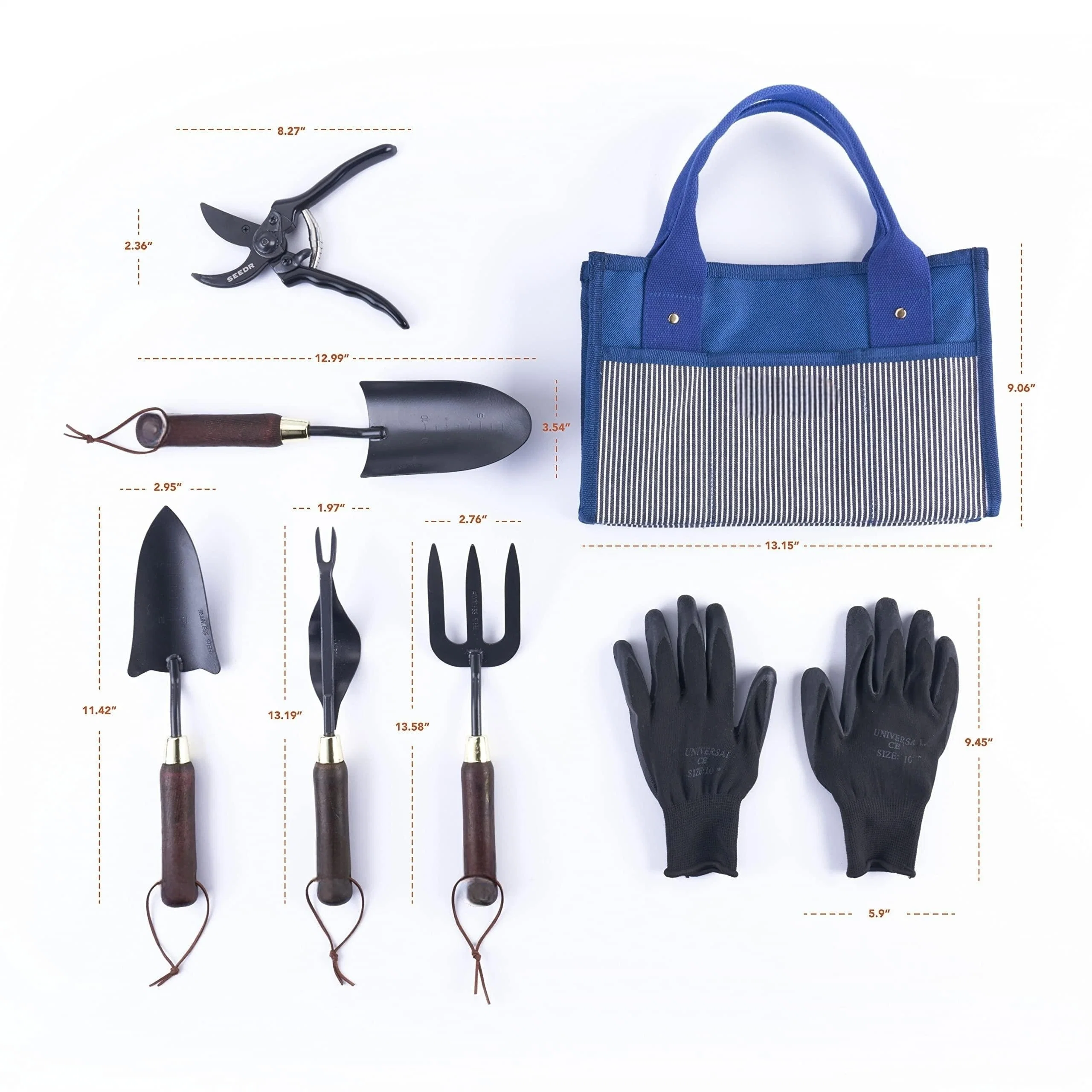 Vente à chaud portable imperméable matériau sec poche Organisateur sac Jardinage Outil