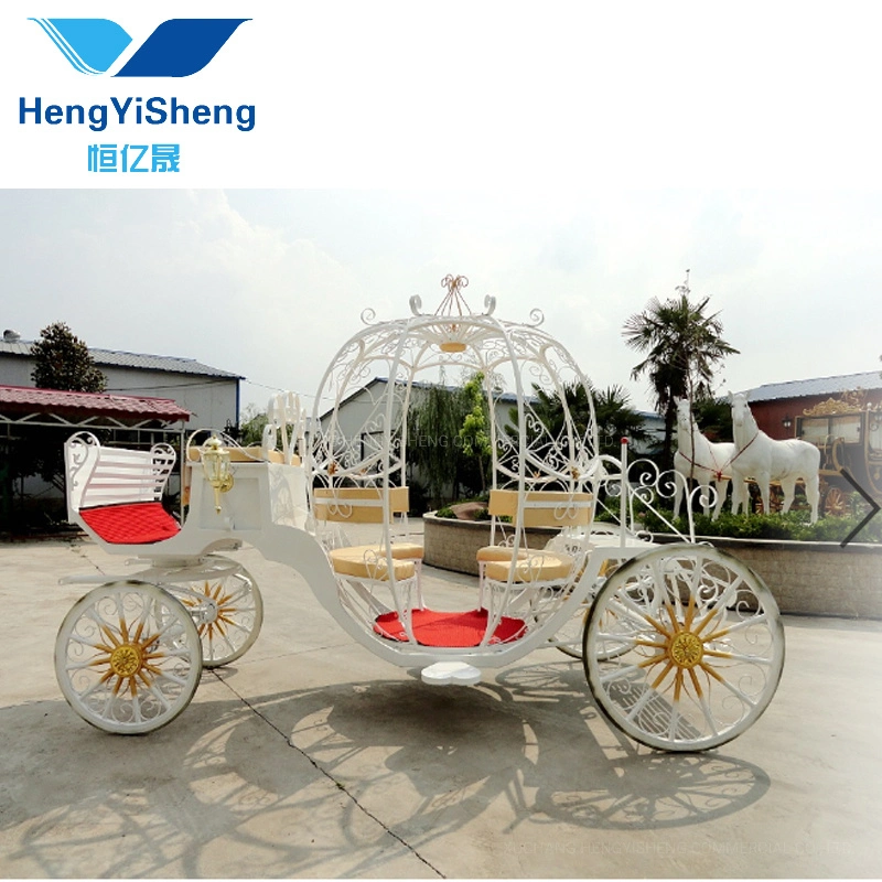 Sightseeing Four Wheels Horse Wagon/Electric Horseless Carriage/ Luxury Horse Carriage