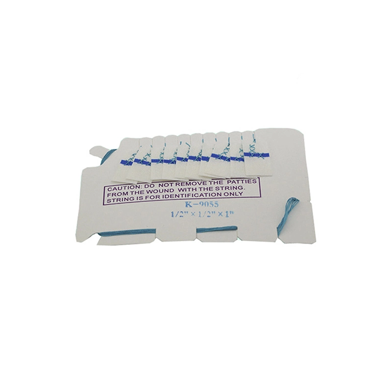 China Manufacturer Surgical Neuro Pad Sterile Neuro Patties with X-ray Detective Thread