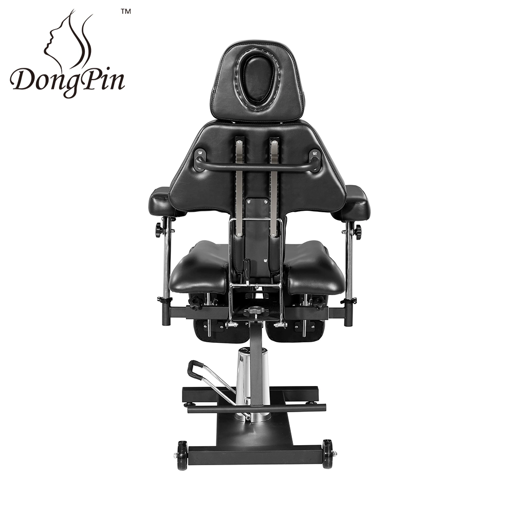 Black Hydraulic Tattoo Massage Facial Table Bed Chair Barber Beauty SPA Beauty Equipment