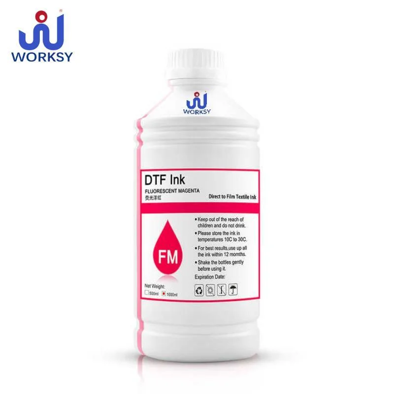 Dtf Printer Ink 1000ml Pet Film Heat Transfer Dtf Ink for Epson Printhead Dtf Printer