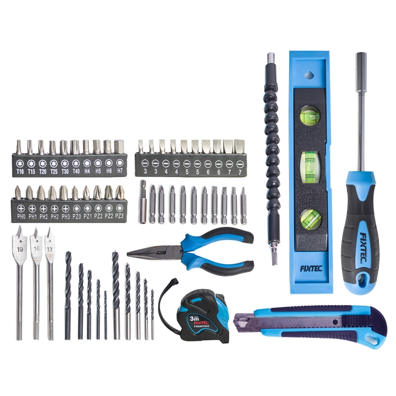 Perceuse à main électrique Fixtec Power Tools 12 V sans fil Kit avec accessoires 60PCS