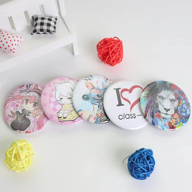 Custom Promotion Consumables Pin Magnetic Sublimation Blanks Tin Badge for Garment Accessories