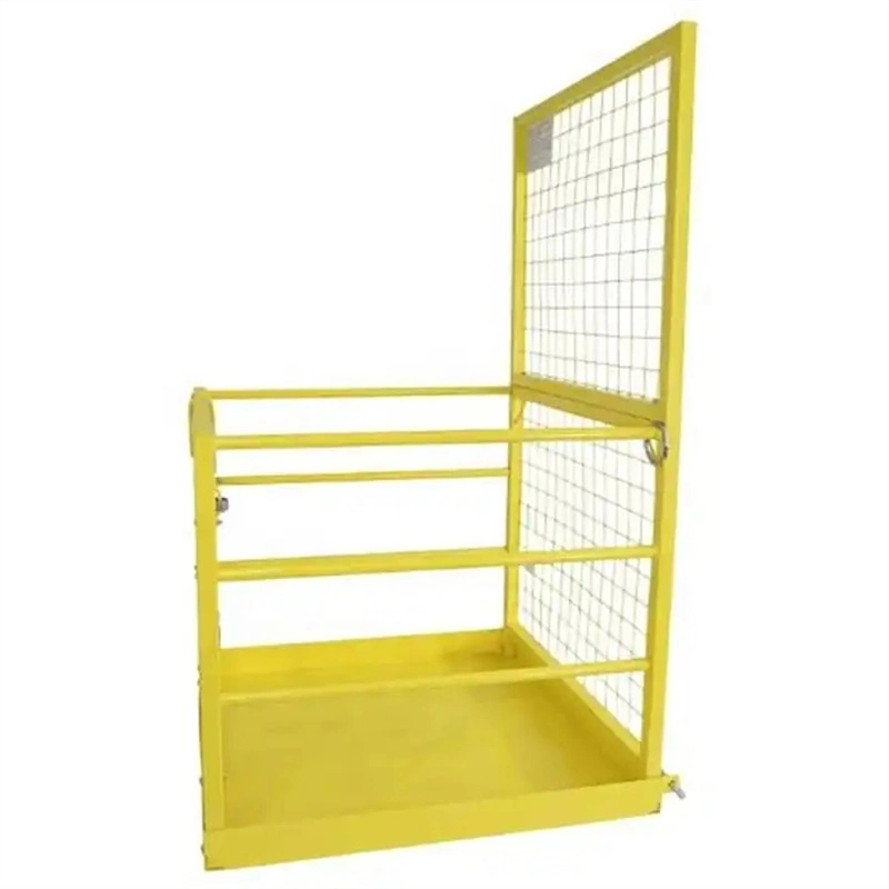 Powder Coating Folding Safety Platform Forklift Cage