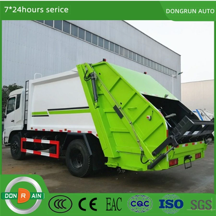 New Model Manufacturer China 6X4 4X2 Small Middle Size 68/10/12/15 Cbm Waste Garbage Collection Compressor and Delivery Rubbish Bin Garbage Truck