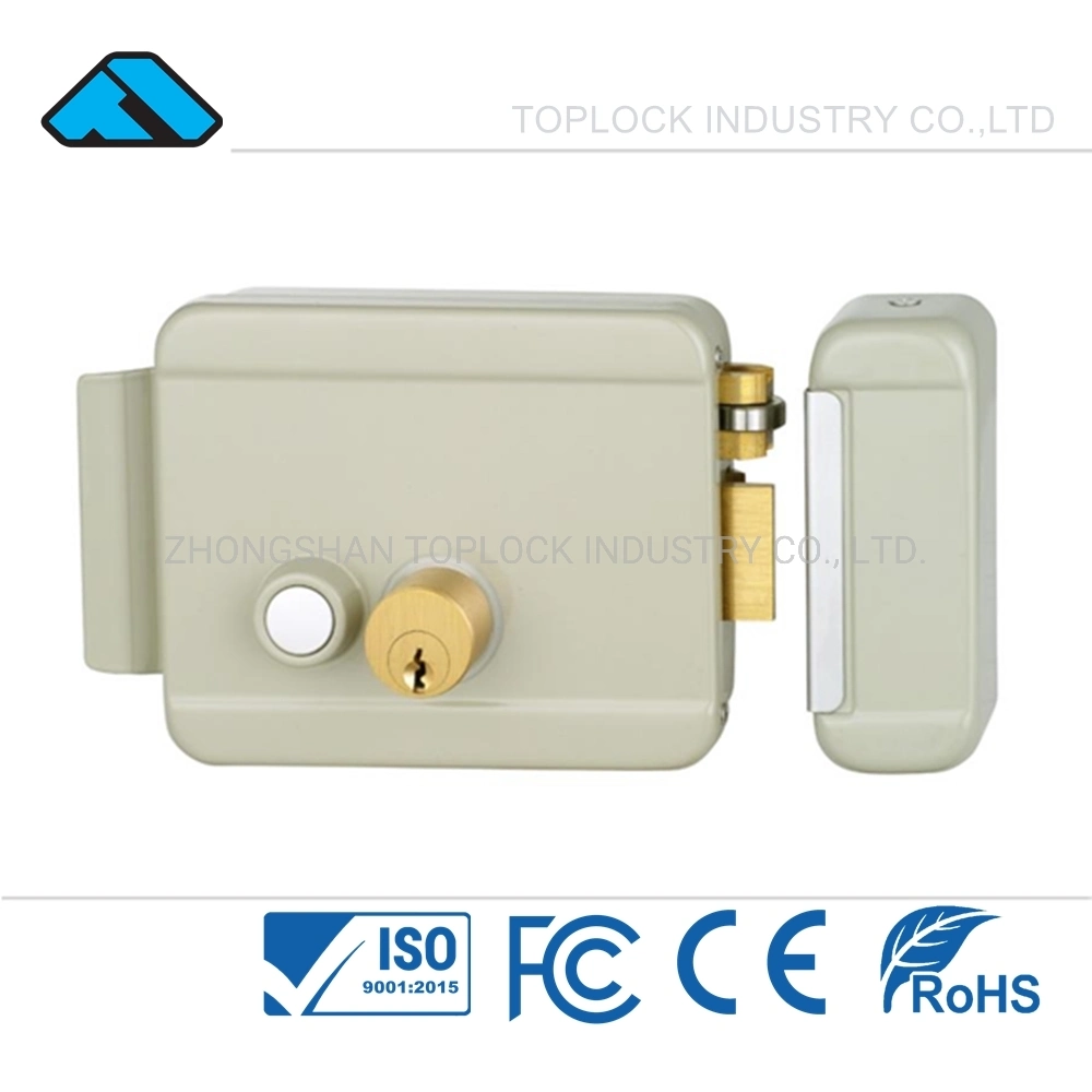 China Manufacturer Double-End Electric Rim Lock with Push Button