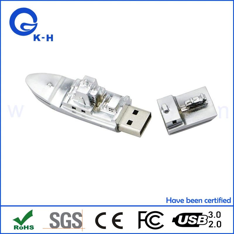 Metal Warship Boating USB 2,0 3,0 Flash Memory Stick 16GB 8GB 4GB 2GB