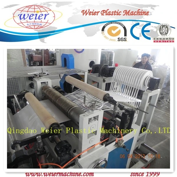 Plastic Extruder Machine PVC Edge Band Extrusion Line with Slitting System