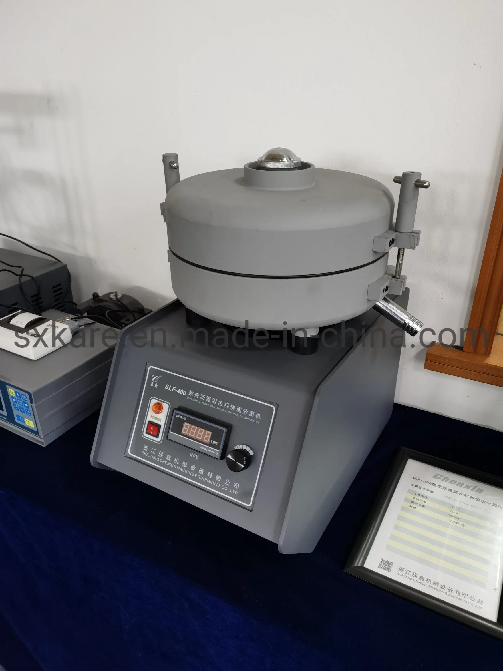 Bituminous Mixtures Centrifugal Extractor Test Equipment with Rmp Meter (SLF-400)