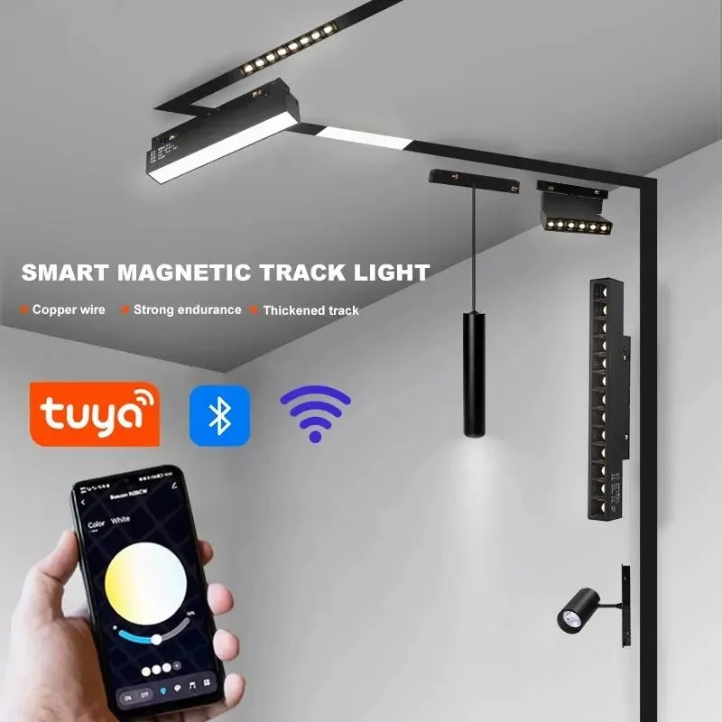 Office Home Magnetic Grille Spot Light 12W LED Magnetic Track Light