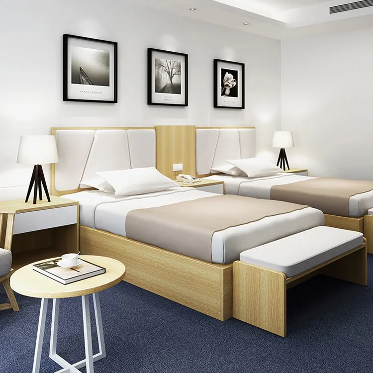 كما تحتوي على أثاث خشبي مصنوع من قبل شركة OEM/ODM Apartment سرير رأس من القماش المصنوع من القماش وأثاث خشبي