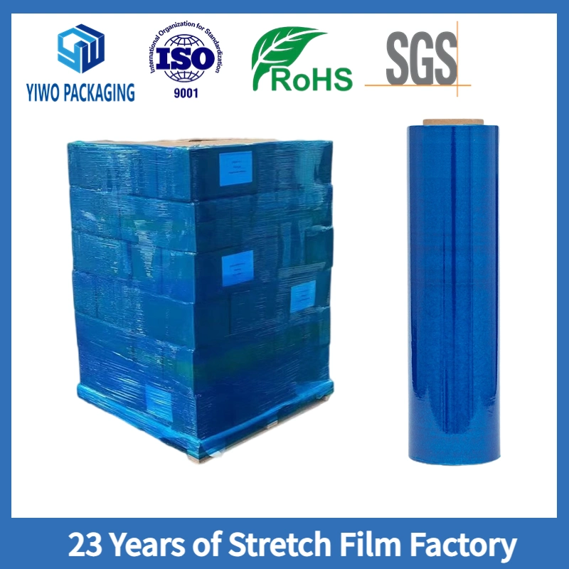 Blue Color Film Stretch Film Distinguish Between Different Pallets and Cargo