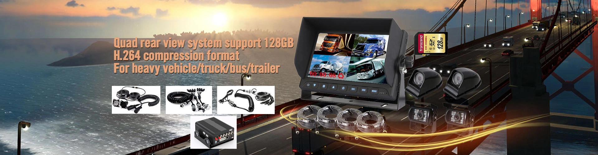 Cheaper Logistic Truck Mobile DVR System with 3G/4G/WiFi/GPS Tracking