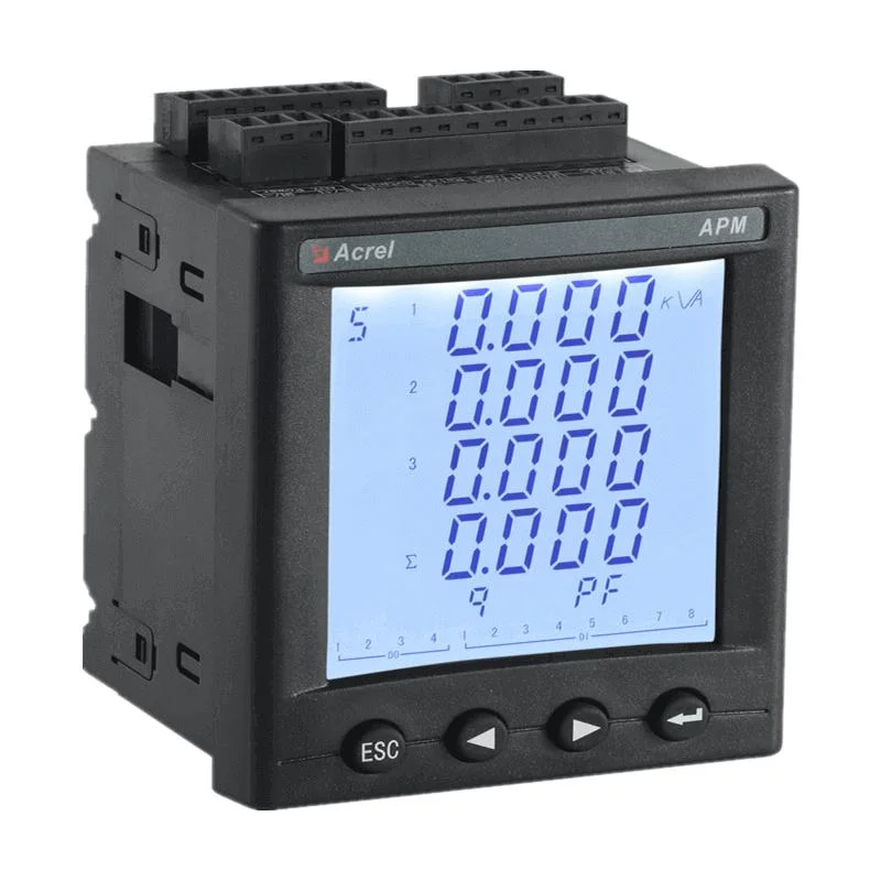 Acrel Apm801 Series Three Phase Networking High Precious Full Electricity Energy Power Meter with Digital Di/Do & Analog Ai/Ao Modular