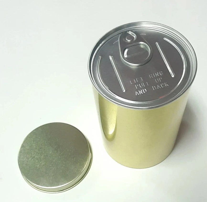 Custom Tinplate Tin Can Manufacturer Print Tinplate Empty Coffee Bean Tea Tin Gift Box Metal Can 250g