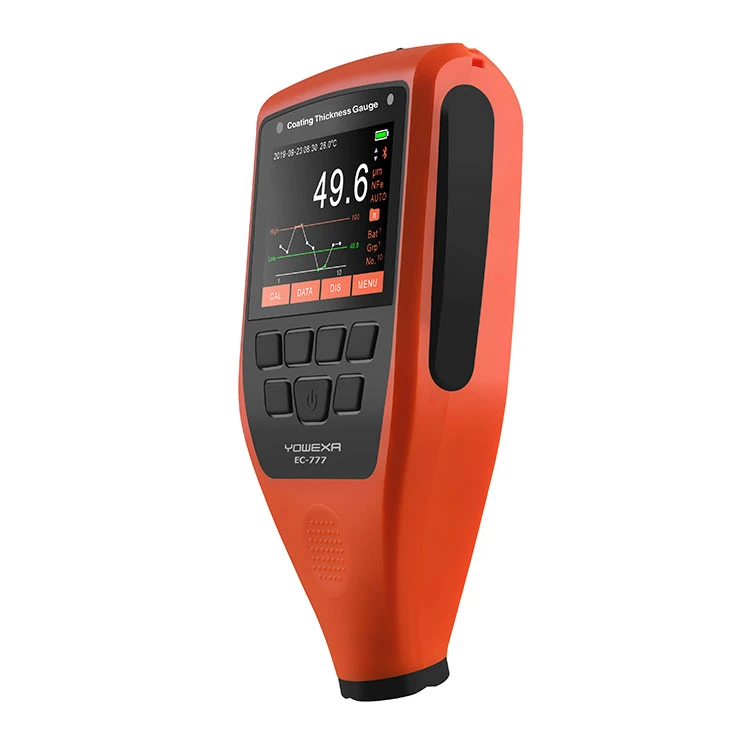 Yowexa Ec-777 2.4 Inch Color Screen Coating Thickness Gauge Digital Paint Coating Thickness Gauge with Bt and APP Function