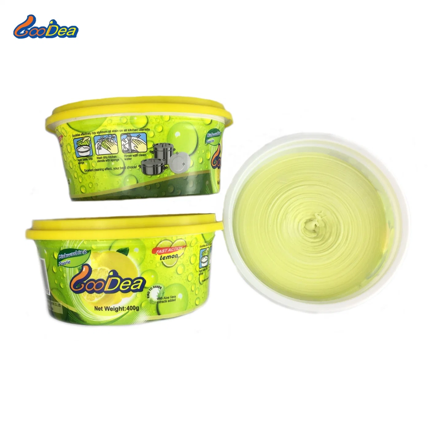 Hot Sale Wholesale/Suppliers Price Bulk Chinese Manufacturer Kitchen and Home Use Lemon Flavor Dishwashing Paste for Washing Dish Detergent, Bowl, etc