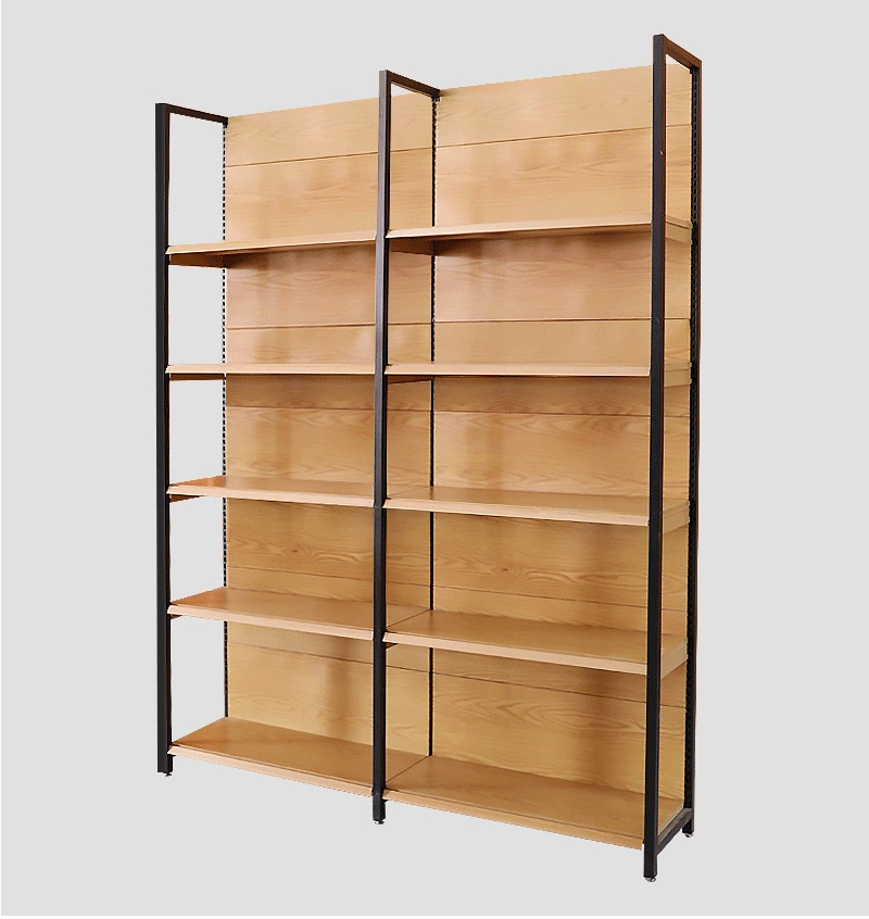 4-Layer Jewelry Display Double-Sided Stationery Shop Steel Wood Boutique Display Shelves