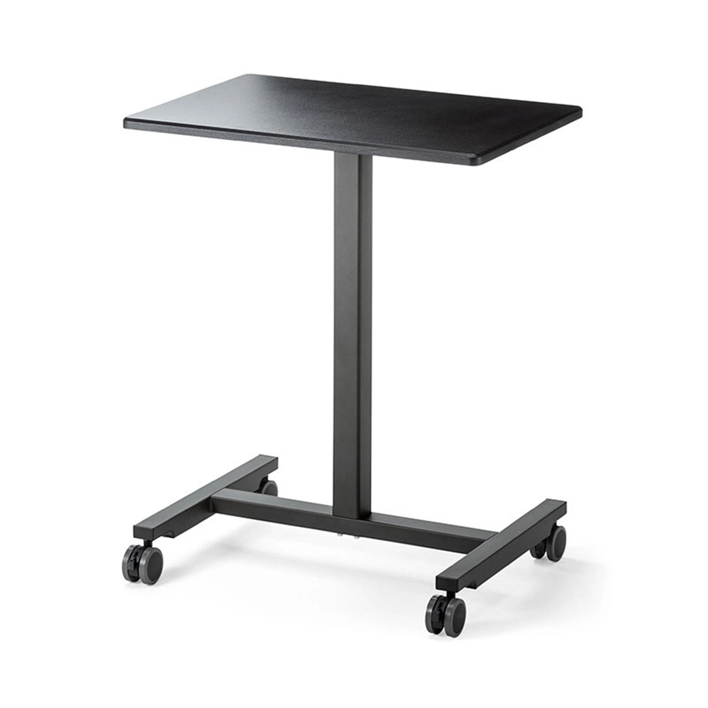 Mobile Gas Lifting Sit to Stand Desk with Wheels