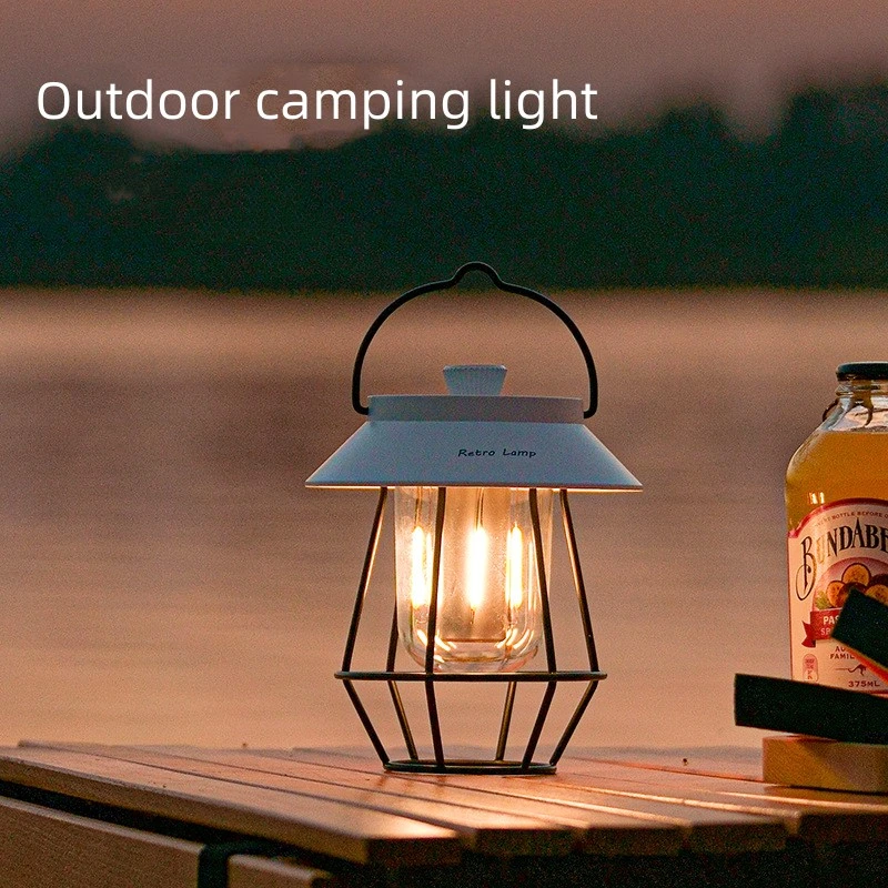 Outdoor USB Emergency Charging Tent Camping Retro Portable Atmosphere Light