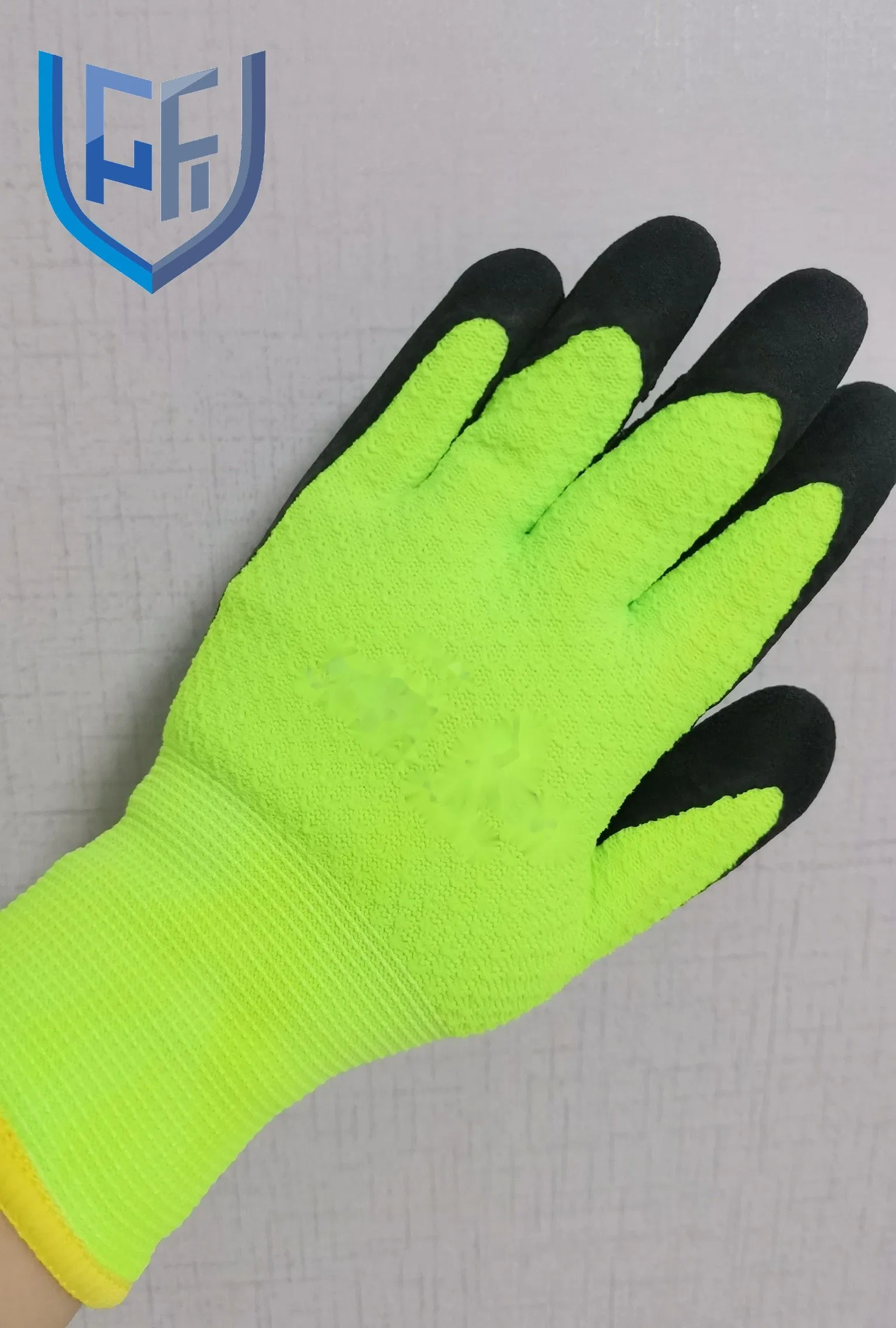 Hochwertiger 13G Nylon Liner 13G Chenille innen warmes Latex Handhandschuhe Für Gartenarbeit