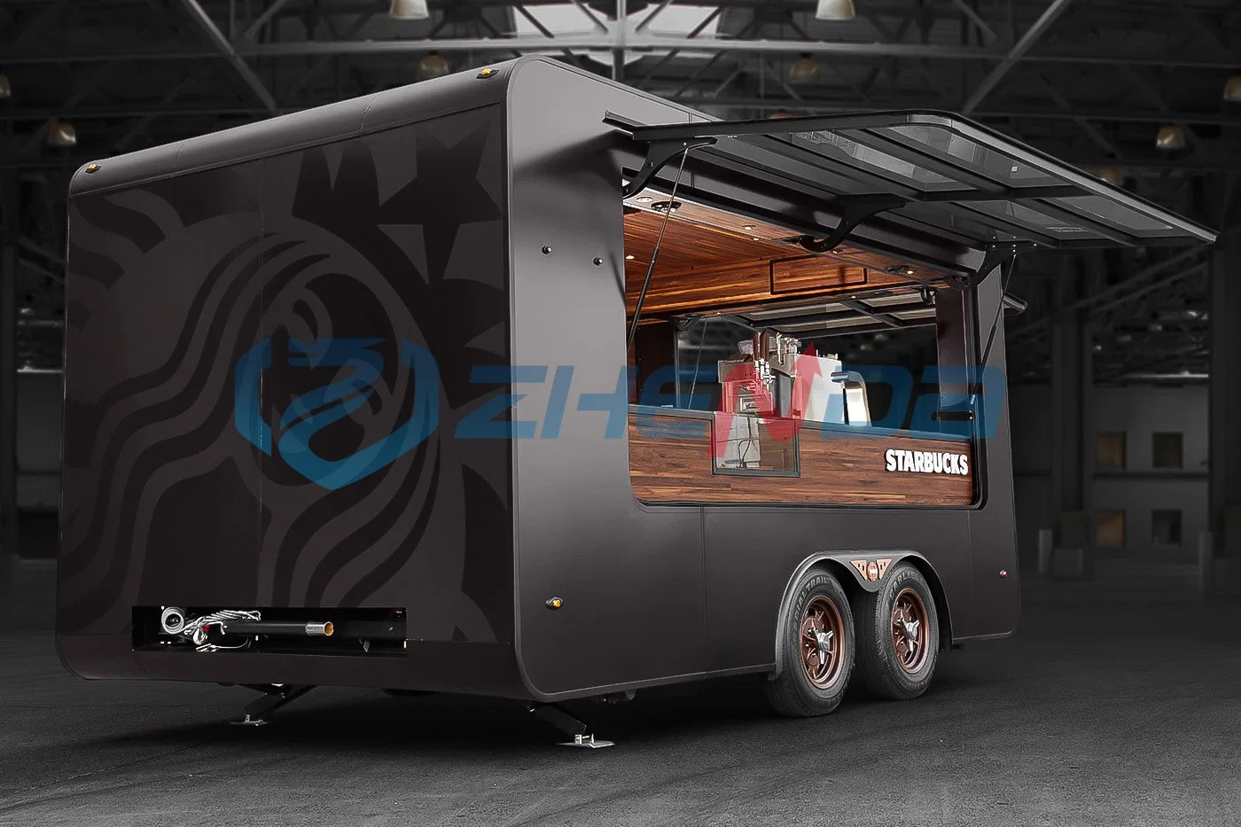 Modern Commercial Kitchen Equipment Ice Cream Coffee Trailer Mobile Food Carrinho