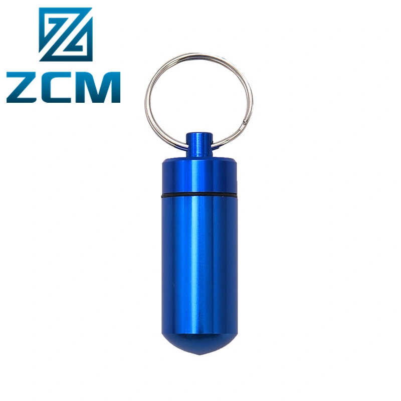 O logotipo personalizado pílula de alumínio caso a produção em massa de metal de precisão CNC tubo anodizado caso as peças usinadas em alumínio porta-contentores