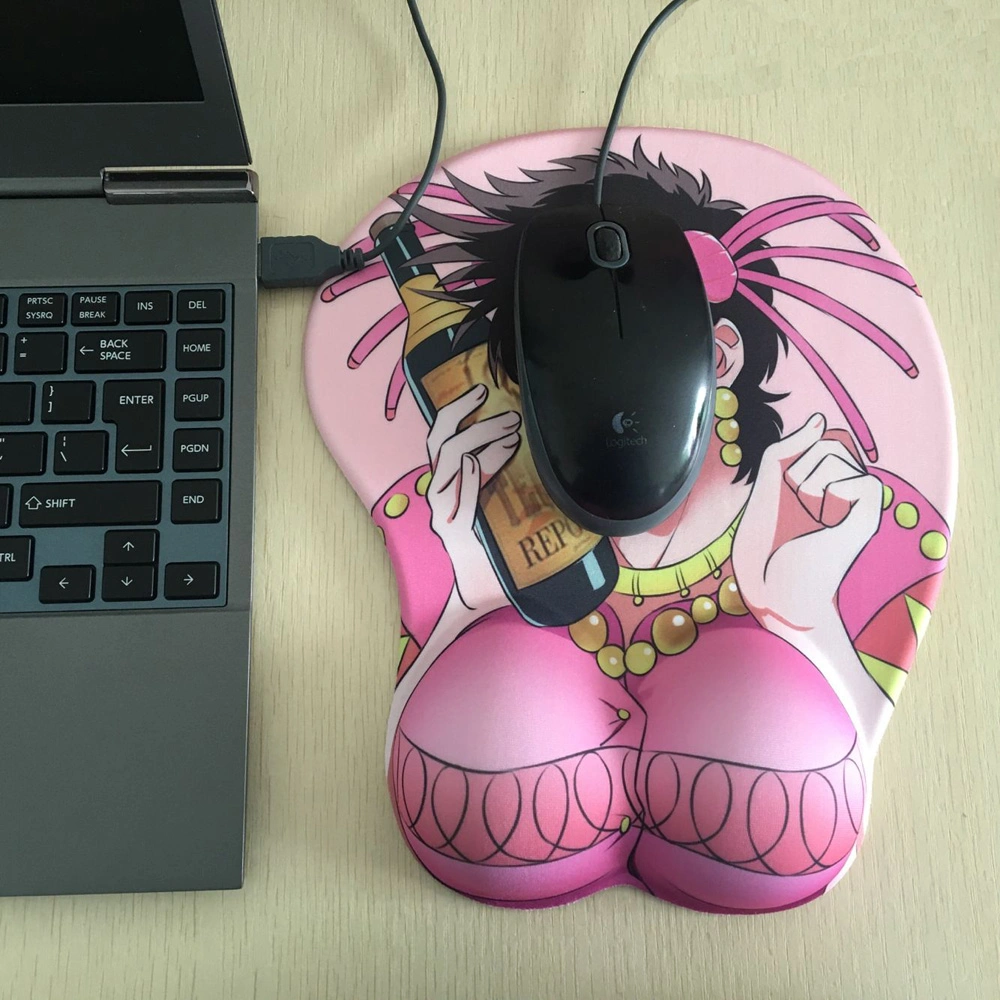 Adulto Personalizado Gran Anime Boob 3D Overwatch Pecho de Silicona Ergonómico Sexy Chica Juego Insertar Foto Descanso de Muñeca Mouse Pad