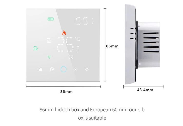 Casa de Calor Eléctrico De Control inteligente de WiFi termostato termostato ambiente Calefacción de suelo