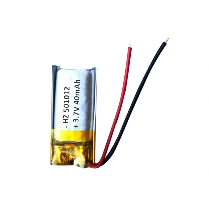 Hot Selling Manufacturer 501012 3.7V 40mAh Bluetooth Speaker Rechargeable Lithium Polymer Battery