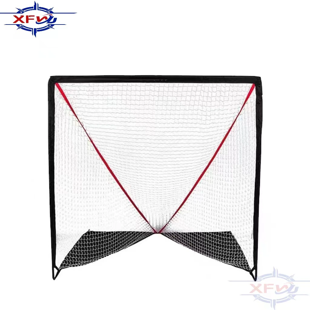 Portable Hockey Lacrosse Training Polyester Net Easy to Carry Install Sport Goal