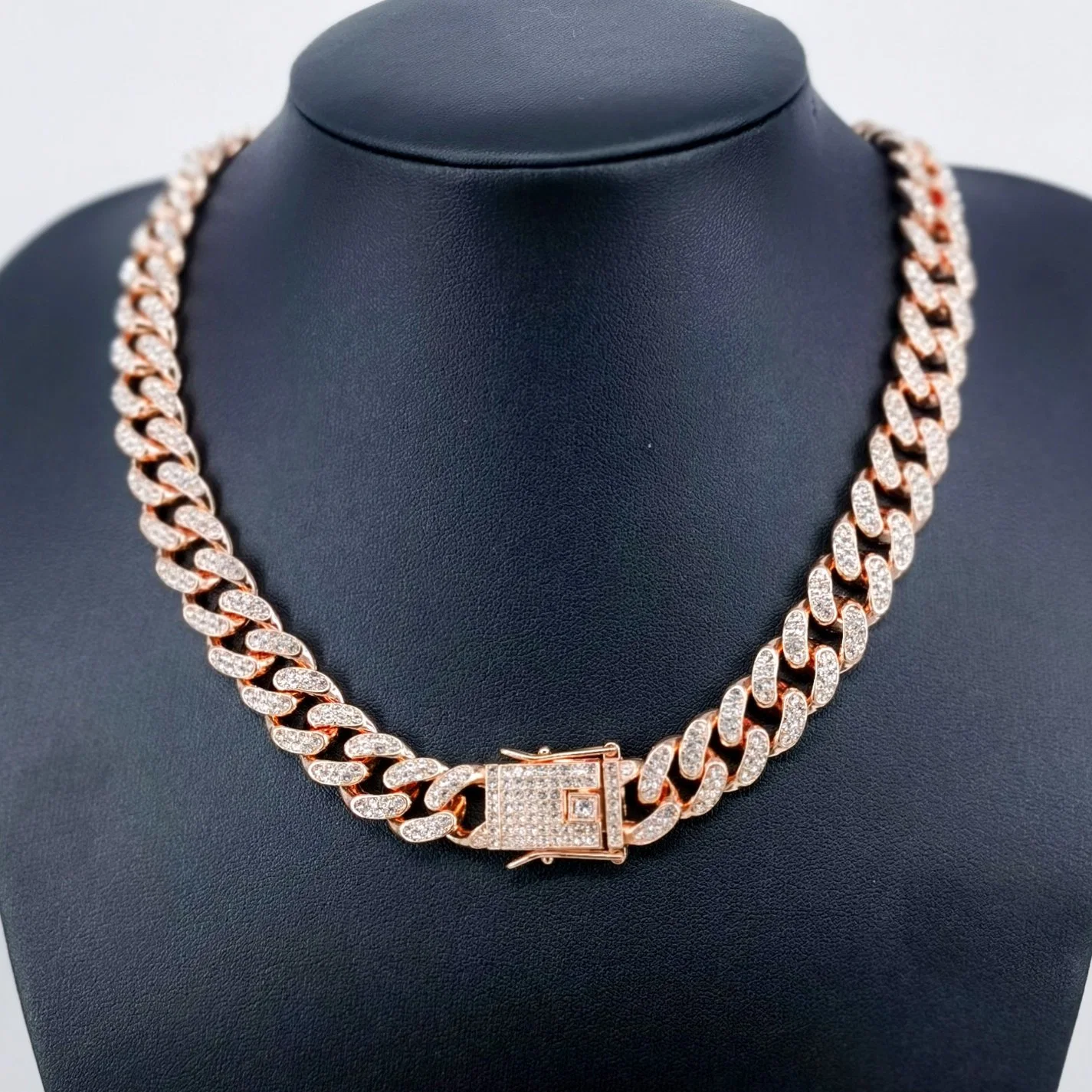 Hot Sale Hip Hop Gold Silver 12 mm Cuban Link Chain Necklace Jewelry