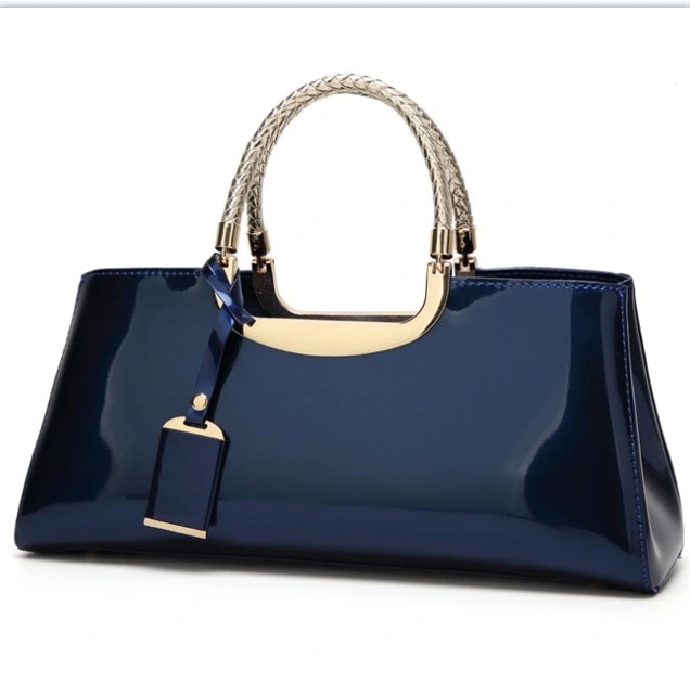 New High quality/High cost performance  Bright Solid Patent Leather Women Fashion Bags Ladies Simple Luxury Handbags Casual Shoulder Messenger Bagshot Sale Products