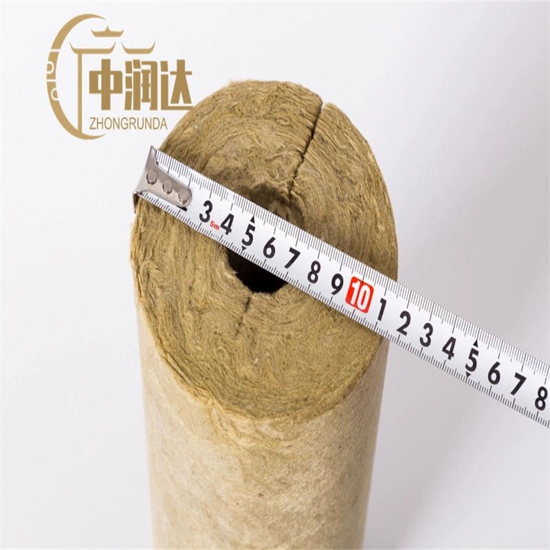 Heat Resistant Thermal Insulation Foil Mineral Rock Wool Pipe