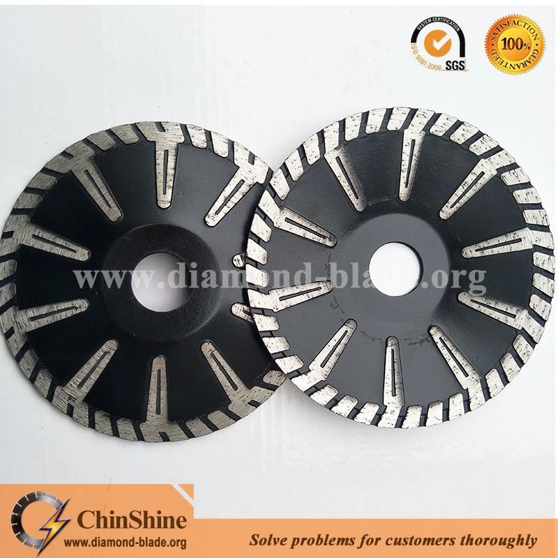 Premium Quality 5" Convex Granite Diamond Cutting Disc with Protective Teeth