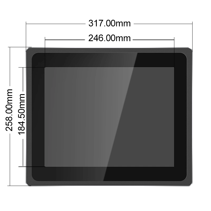 Preisgünstiger Industrie-PC 12 Zoll J1900 Intel Core i3 i5 i7 Android 10 Punkt Touchscreen lüfterloser Mini-PC x86 All-in-One-PC Desktop-Computer für industrielle Monitore