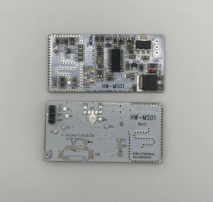 Hw-Ms01 Microwave Radar Motion Sensor PCB with Potentiometer