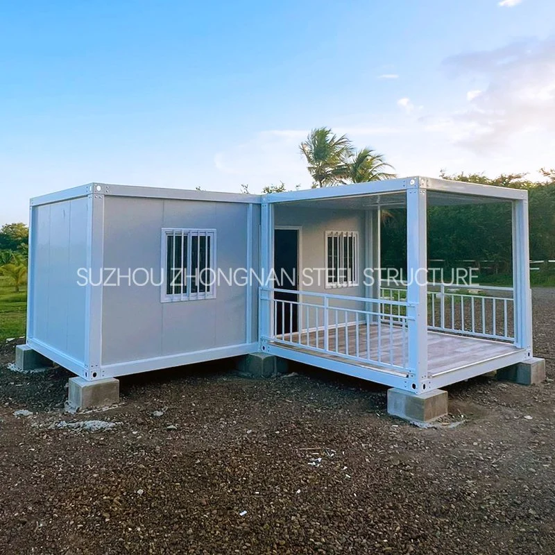 20FT/40FT Steel Structure Flat Pack Prefab Tiny House with Bathroom for Sale