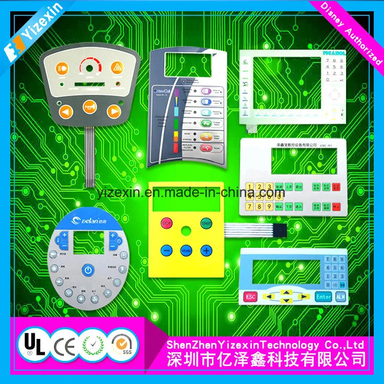 Los dispositivos médicos Interruptor de membrana FPC revestimiento epoxi Panel de cubierta de la MAT