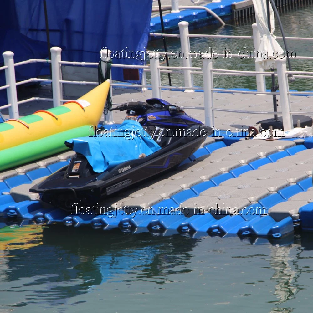 Plástico HDPE marina pontón flotante utilizado para el Jet Ski dique flotante