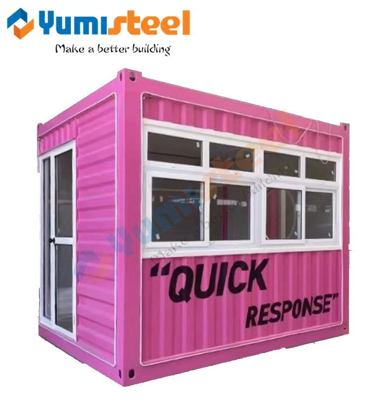 Movable Container Activity Board Room Assembly Demountable Integrated Housing Site Shops with Mobile Home Packing Box Room Pink Series