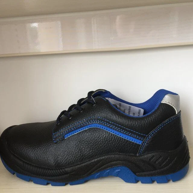 Men Leather Blue Color Dual-Density PU Outsole Waterproof Safety Shoes Ufc004