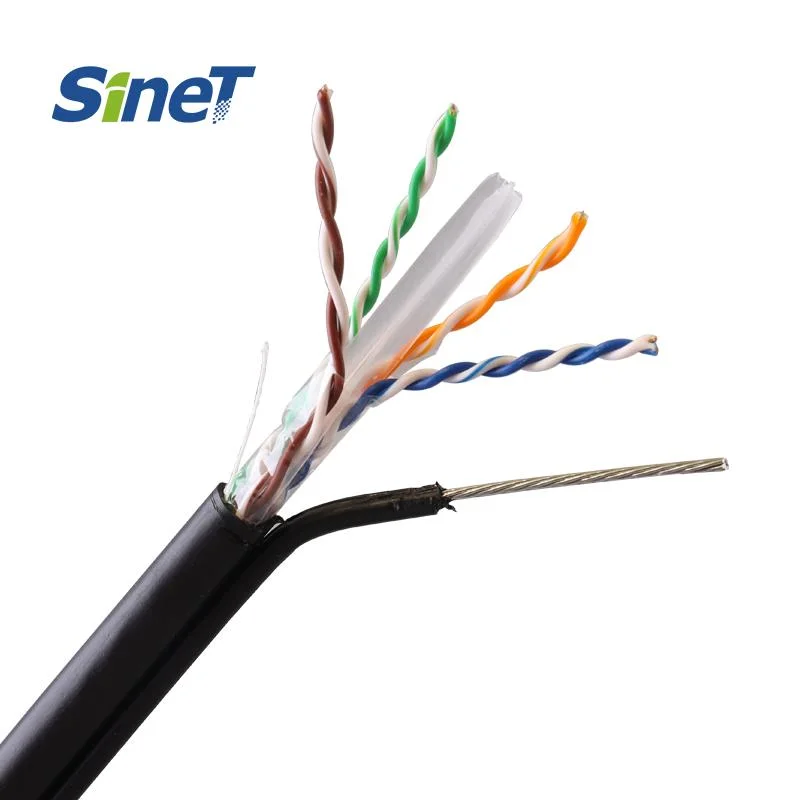 Exterior Outdoor CAT6 Cable with Steel Messenger 305m Reel