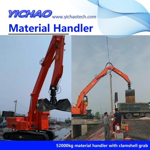 50 Ton Electric Material Handling Equipment with Wood Grab Logging Grab Handling Equipment