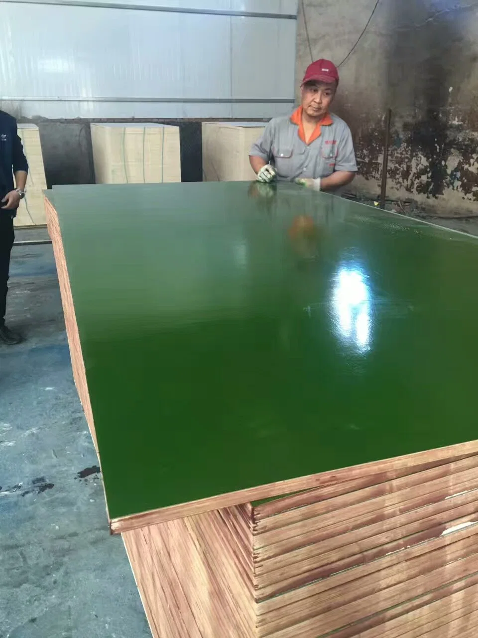 Green PP Plastic Film Faced Plywood Used for Outdoor Construction Plastic Plywood